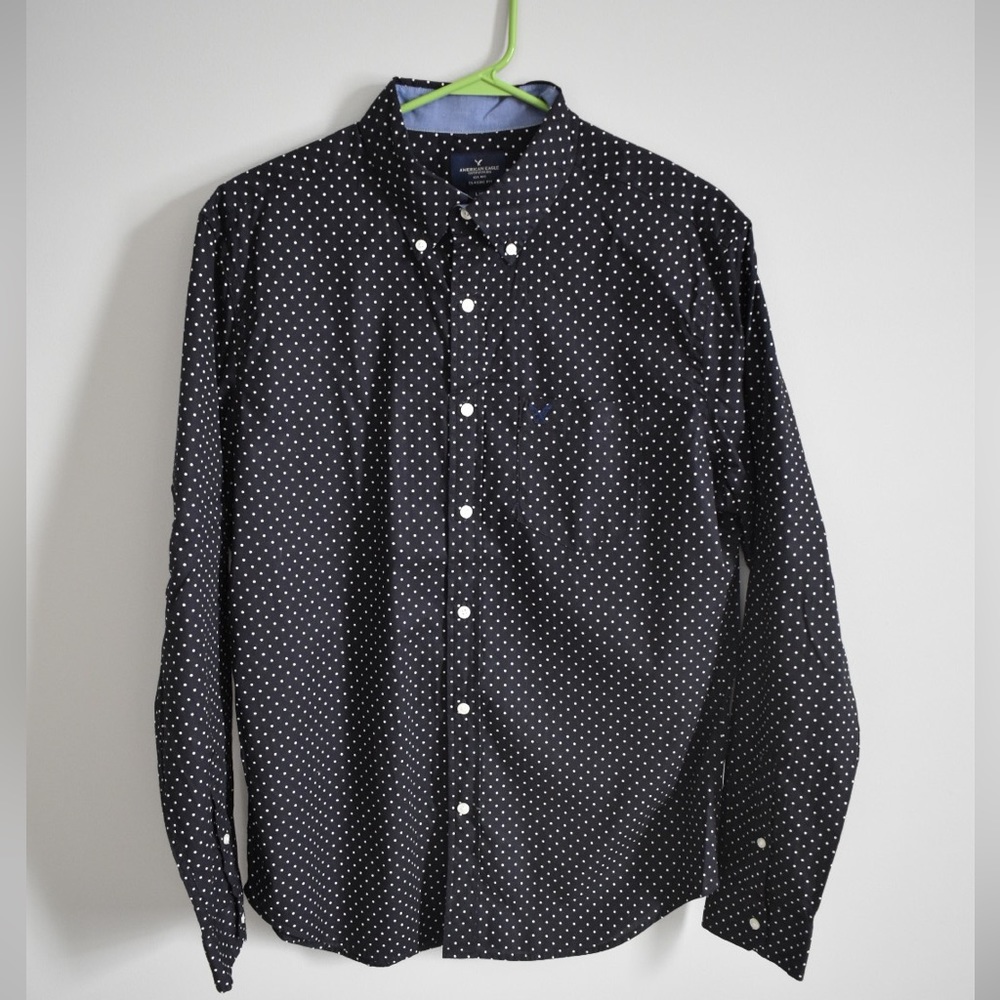 American Eagle Button Down Classic Fit Shirt, Size L